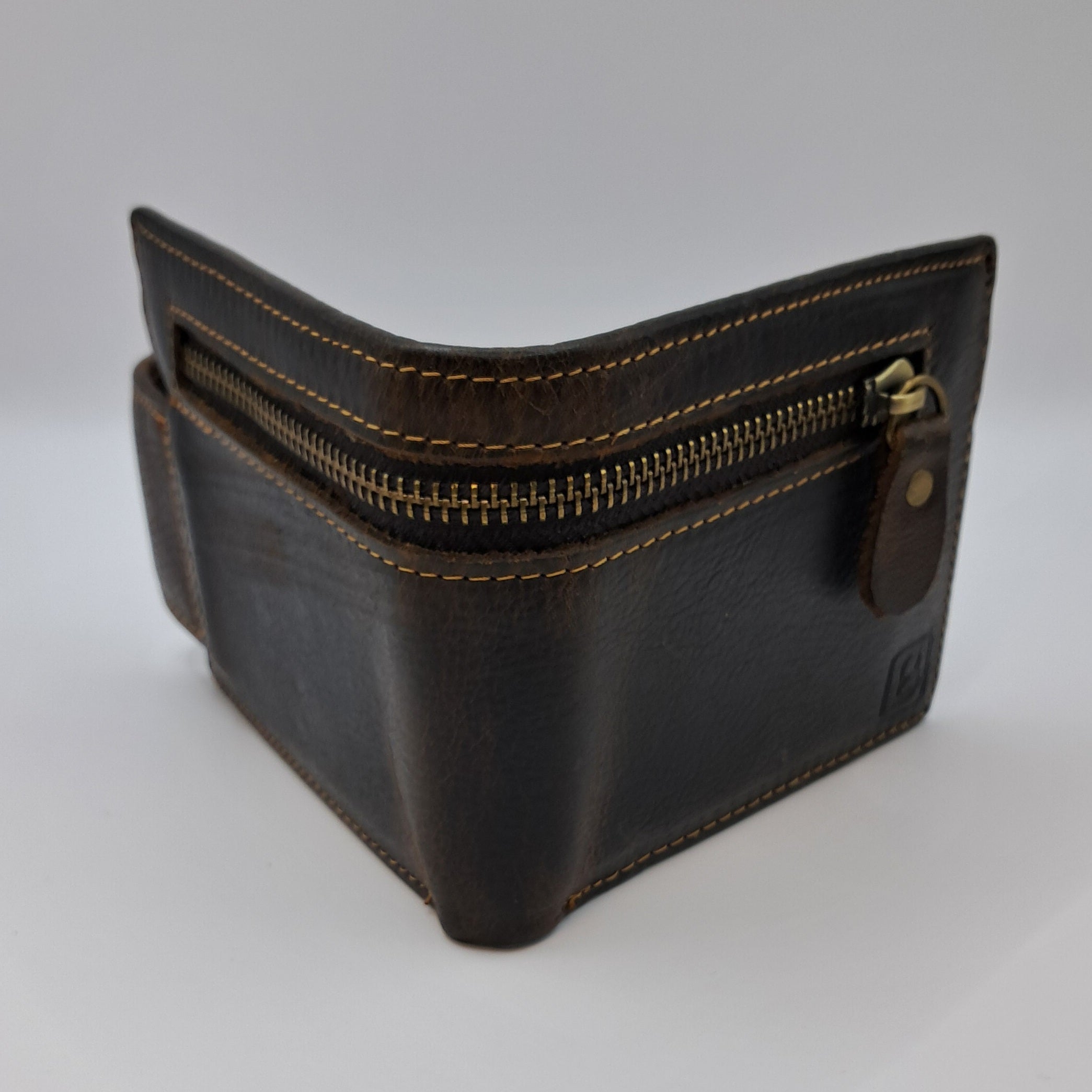 Billetera cuero coffee