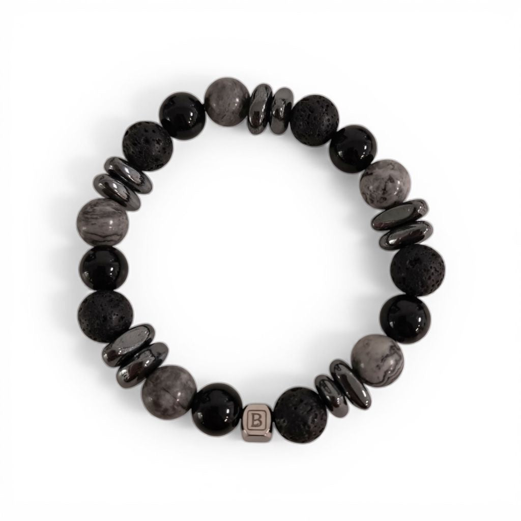 Pulsera Piedras Naturales Elasticada "Urban Stone" – Mix Piedras