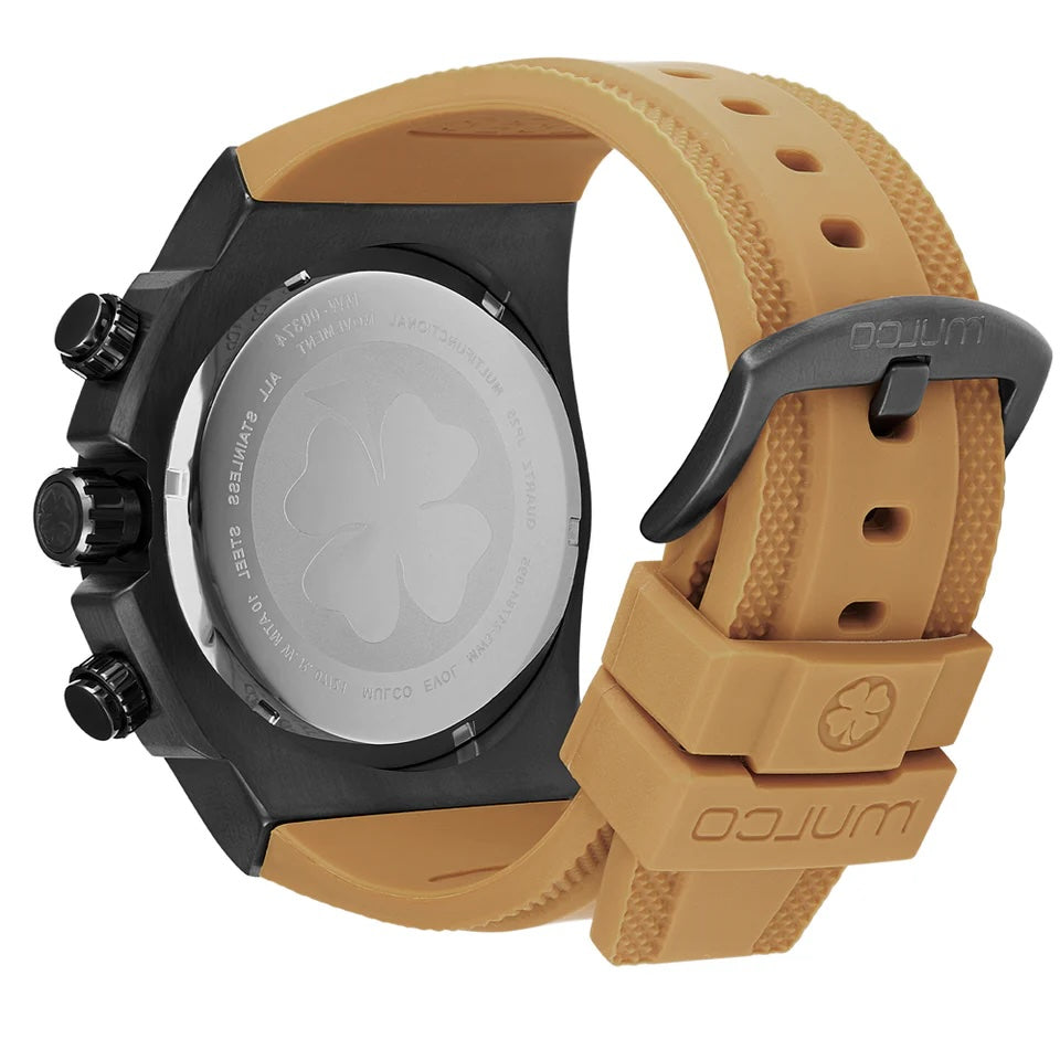 Reloj Mulco Evol Reloaded Black & Camel Miyota JP25