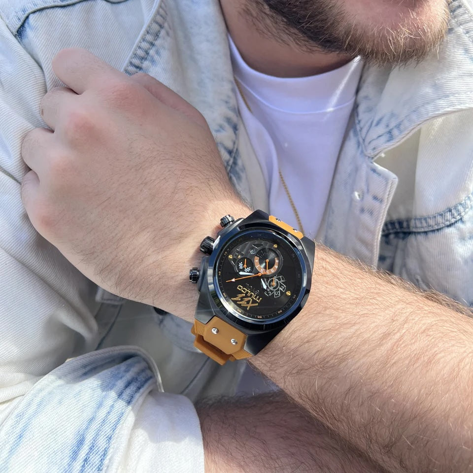 Reloj Mulco Evol Reloaded Black & Camel Miyota JP25