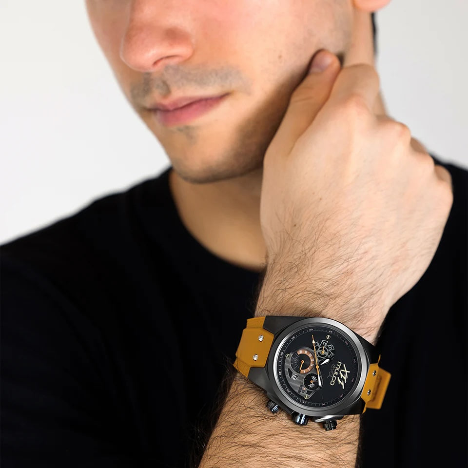 Reloj Mulco Evol Reloaded Black & Camel Miyota JP25
