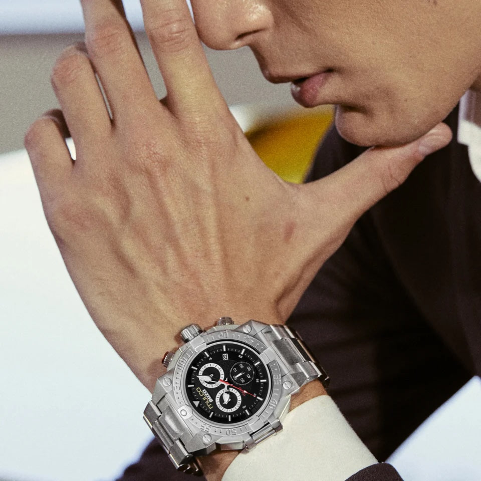 Reloj Mulco Buzo Stainless Steel Band Silver & Black Miyota JS05