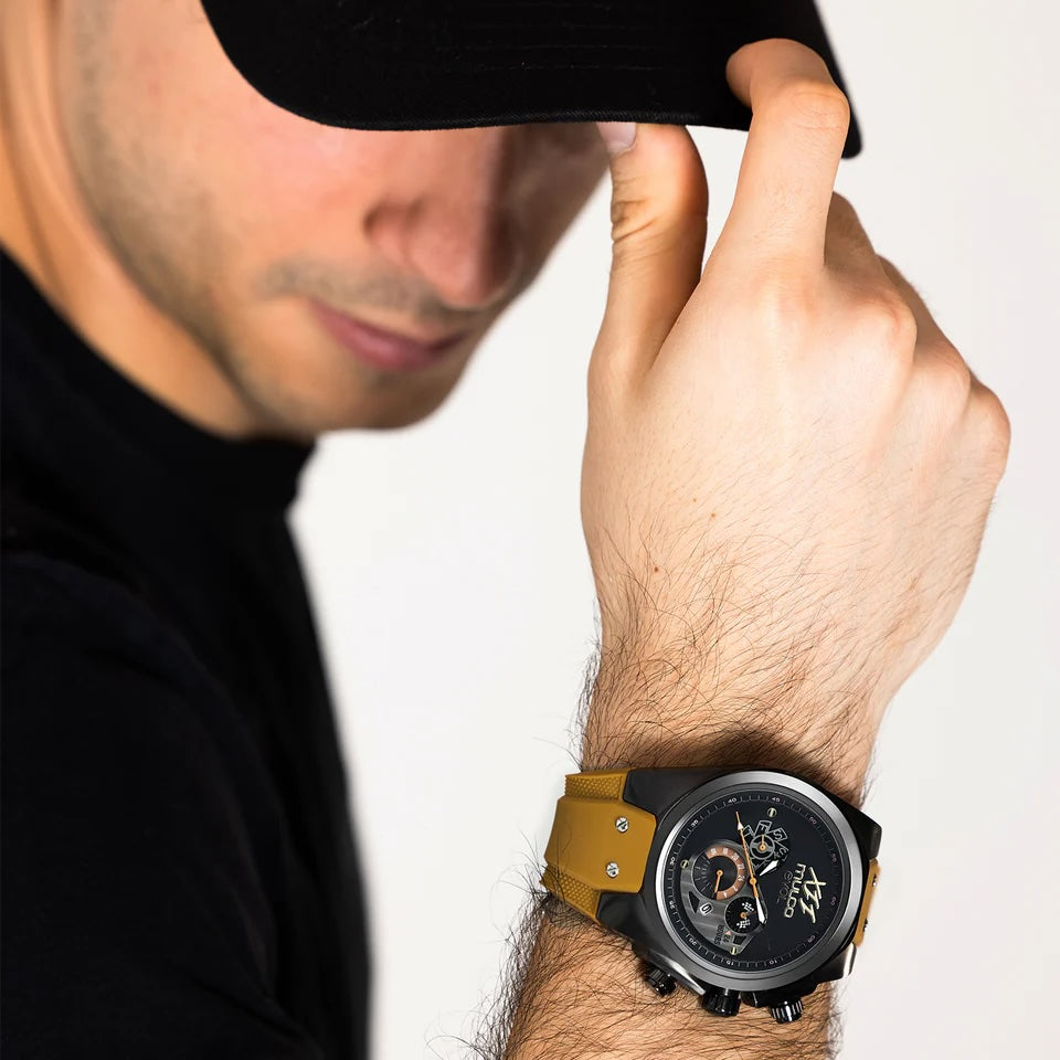 Reloj Mulco Evol Reloaded Black & Camel Miyota JP25