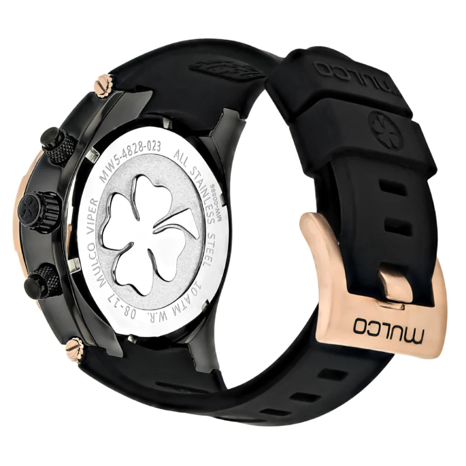 Reloj Mulco Kripton Viper Black and Rose Gold Miyota JP25