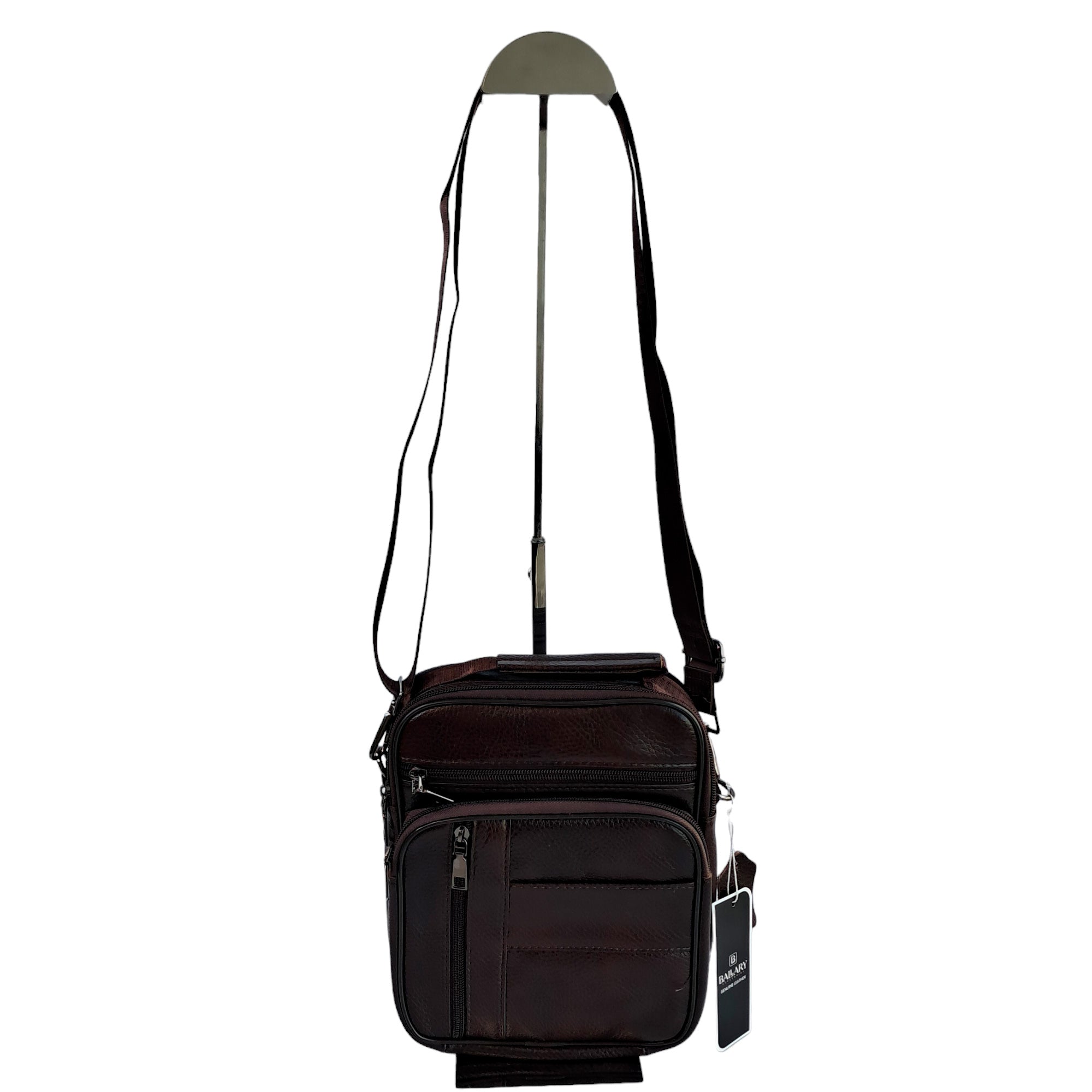 Bolso mensajero cuero coffee