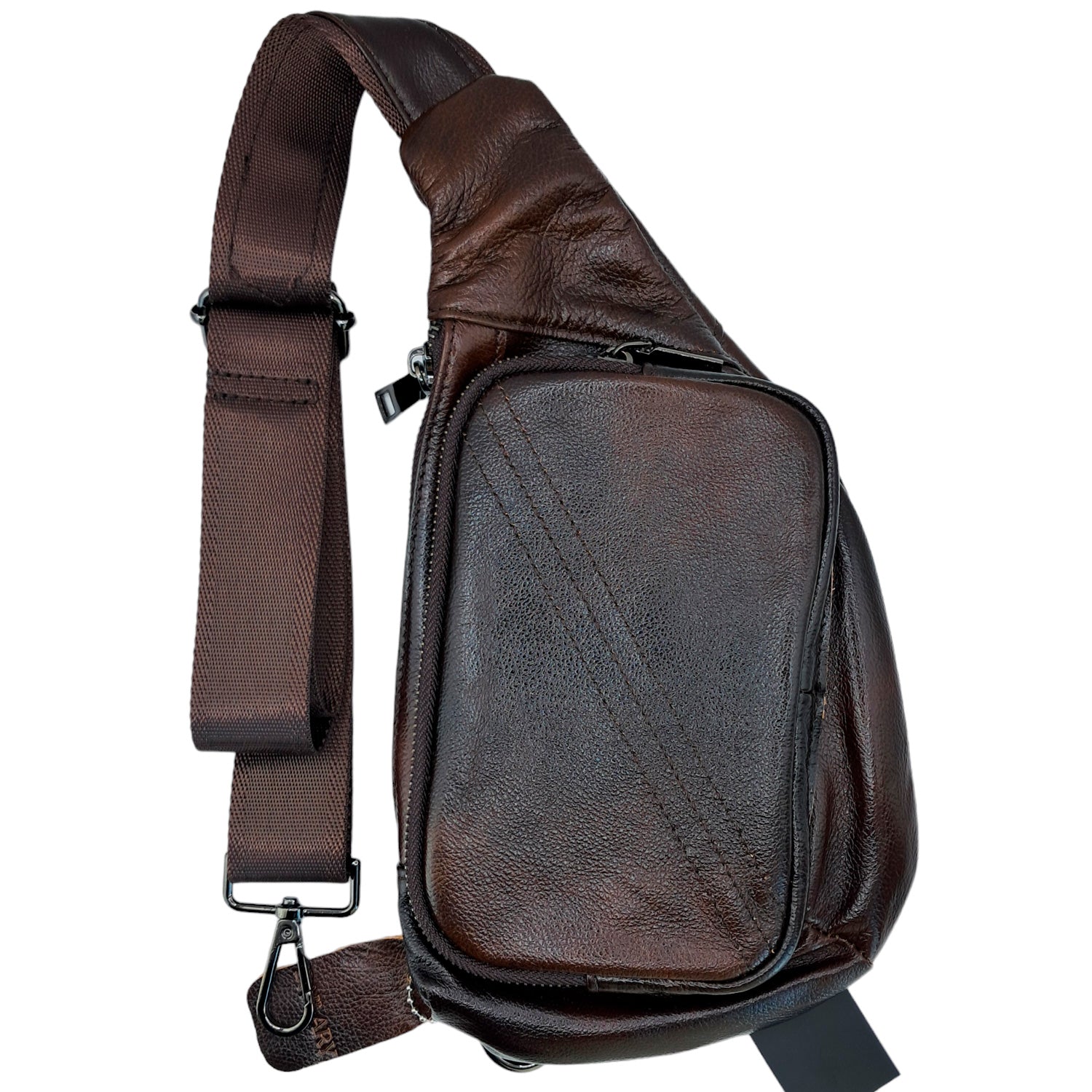 Bandolera cuero coffee