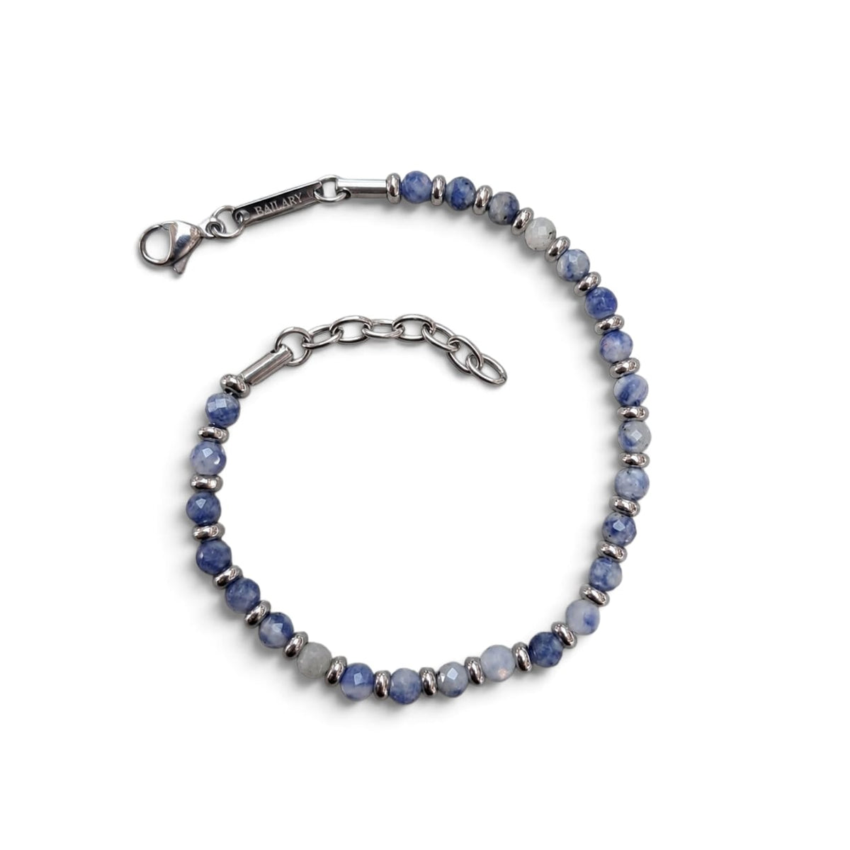 Pulsera Piedra Natural Picasso Blue –Broche Langosta