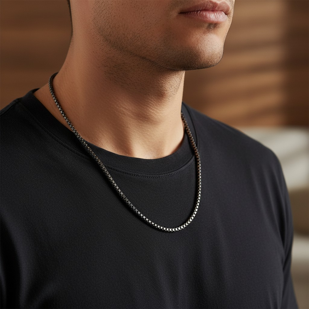 Collar Acero 316L "Black Steel" – Black