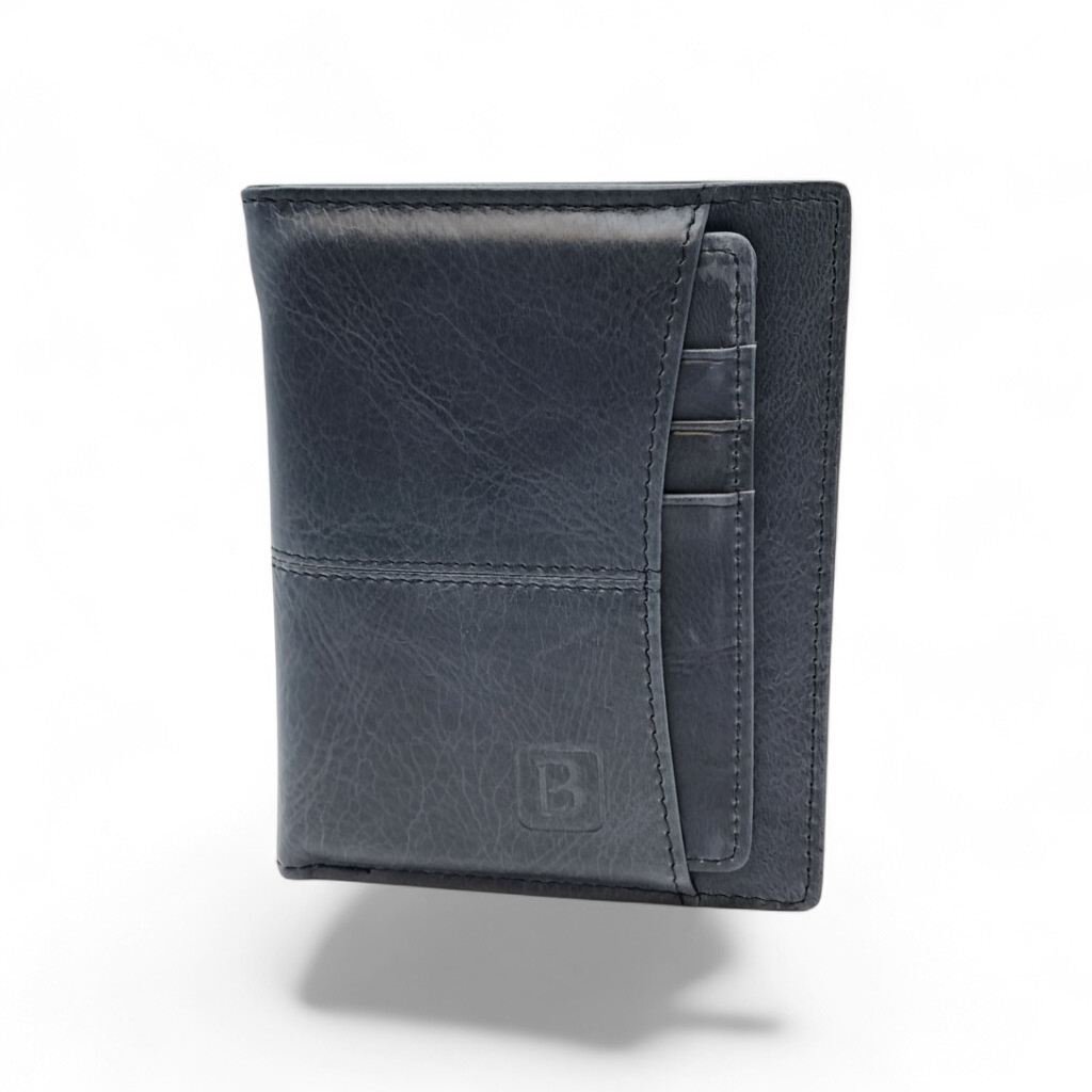 Billetera de Cuero Genuino con Tarjetero Extraíble – Blue