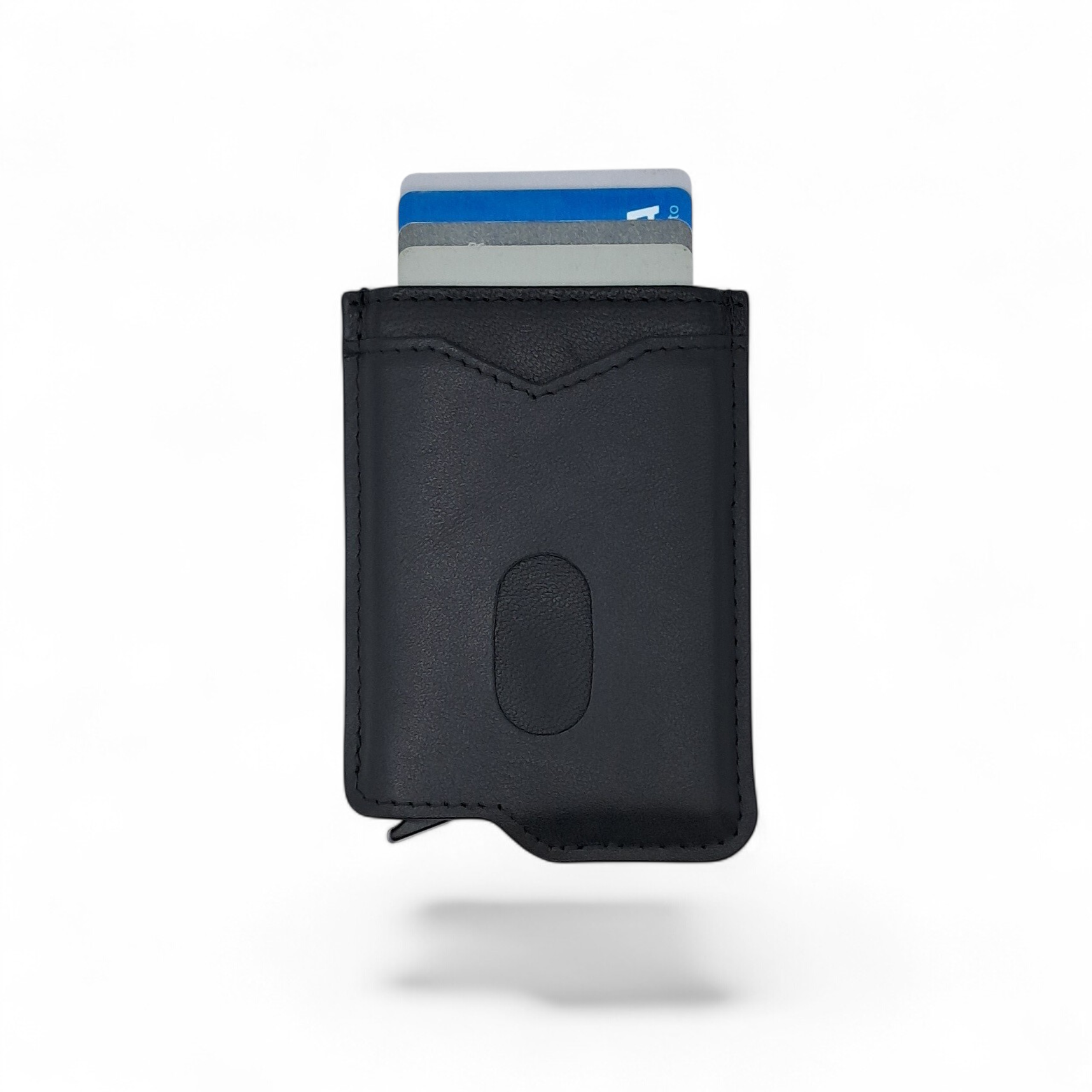 Billetera de Cuero Genuino – Estilo Tarjetero Delgado