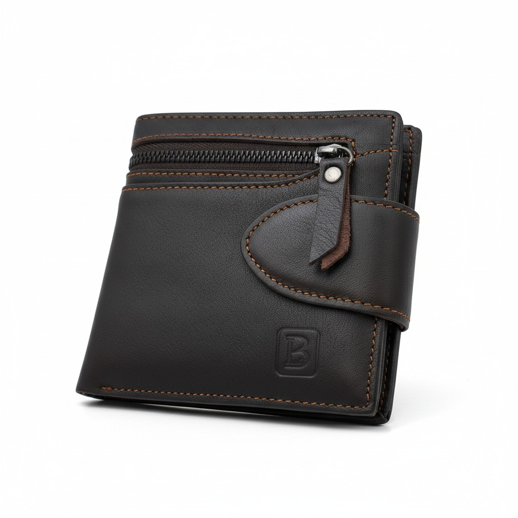 Billetera de Cuero Genuino "Element" – Coffee