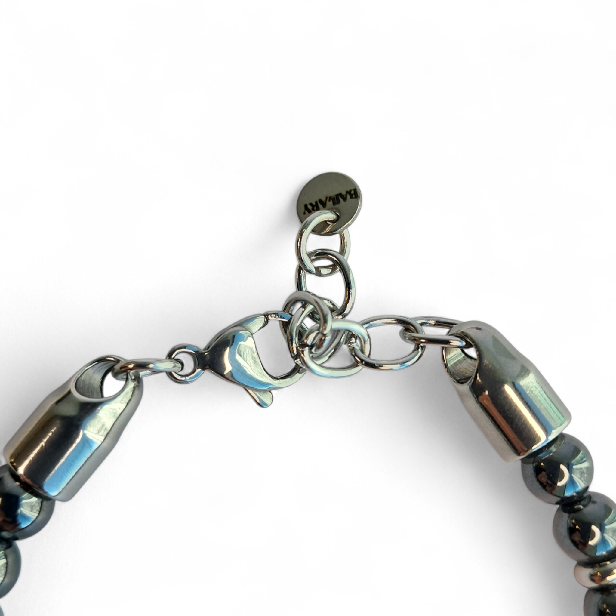 Pulsera Piedras Naturales "Sleek Hematite" – Piedra Natural y Acero 316L
