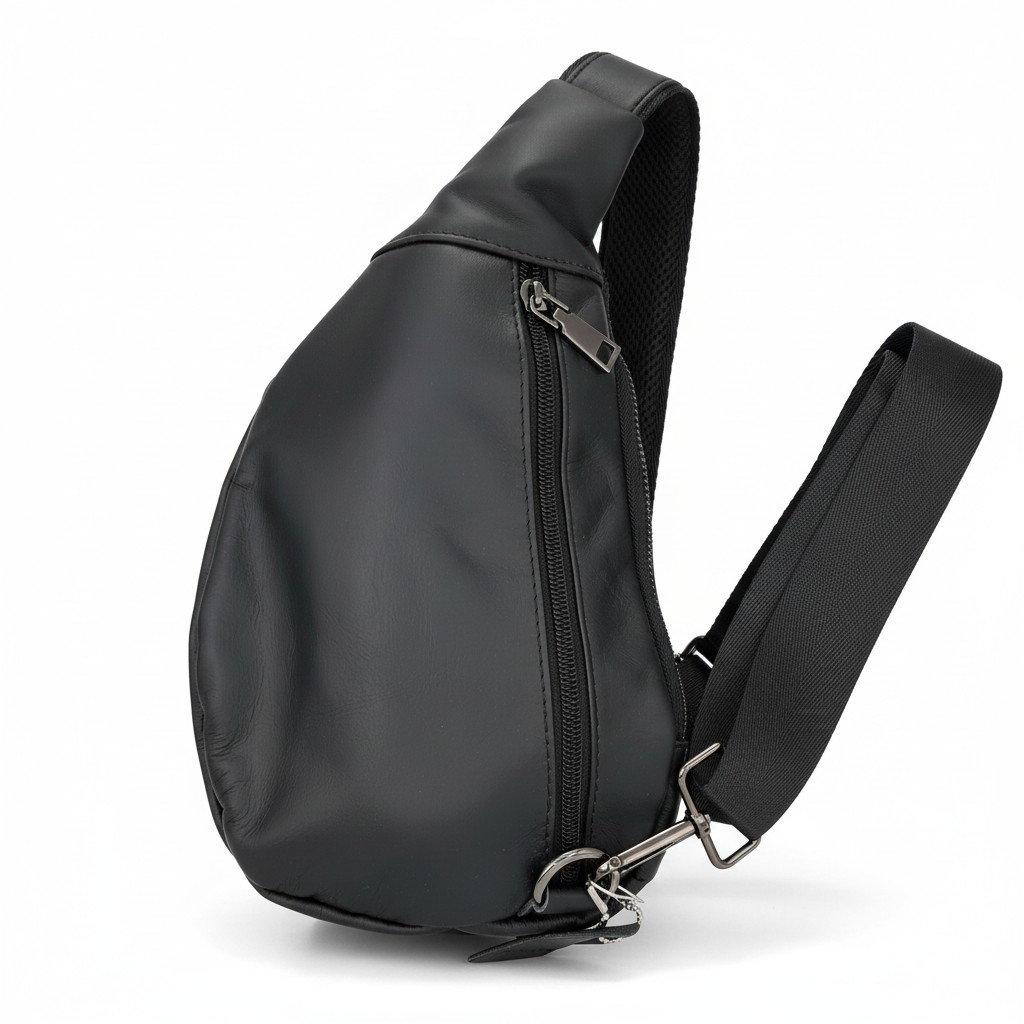 Bandolera de Cuero Genuino – Black