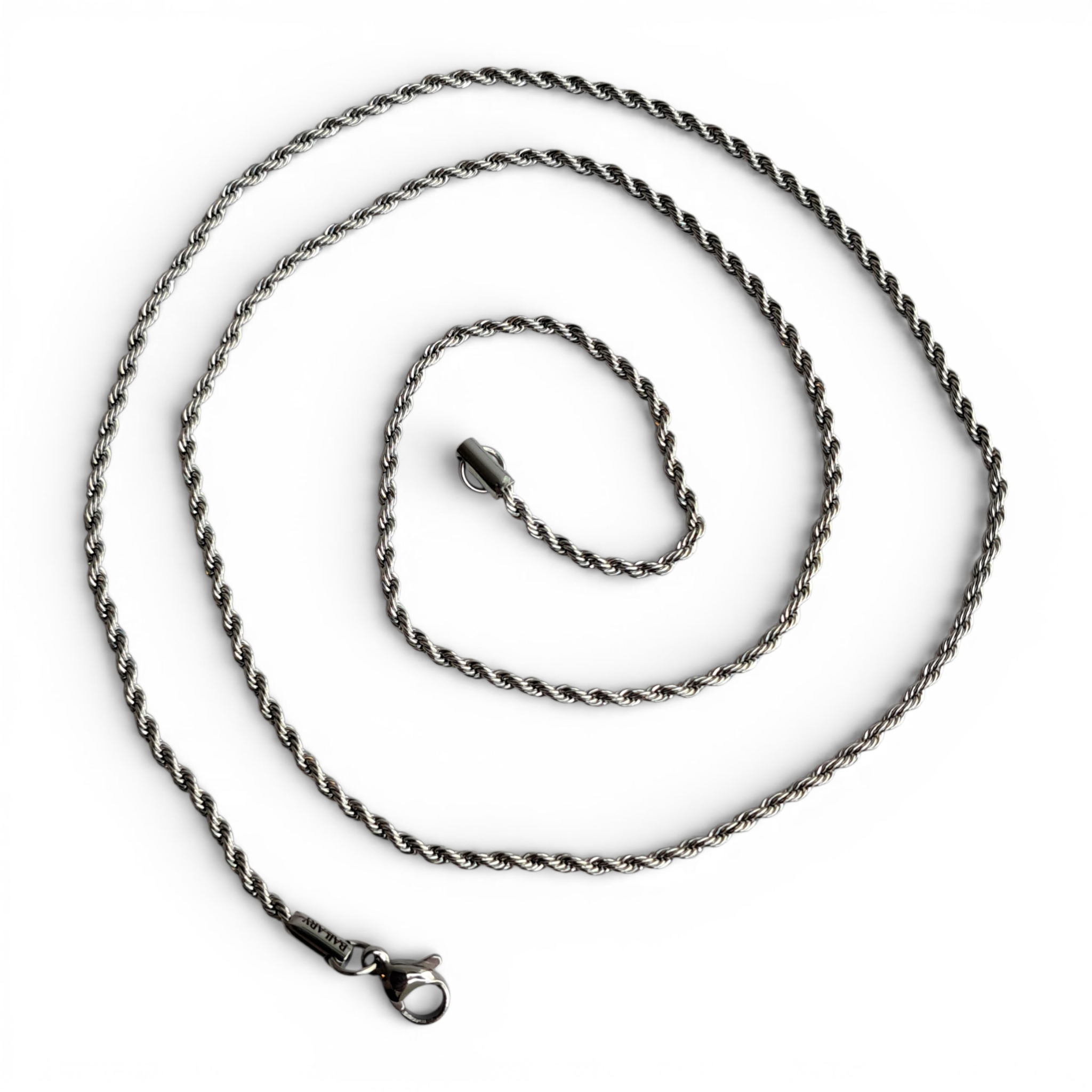 Collar Acero 316L – Cadena Turbillón silver