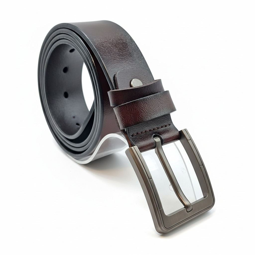 Cinturón de Cuero Genuino Estilo Vaquero – Coffee