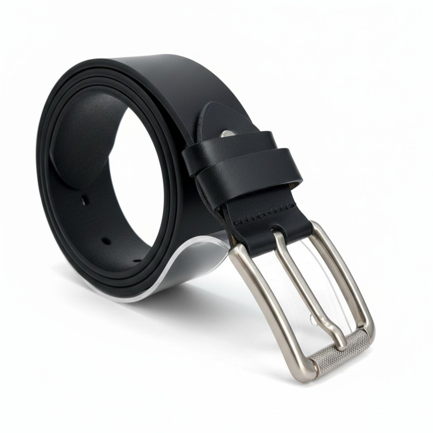 Cinturón de Cuero Genuino Casual – Black