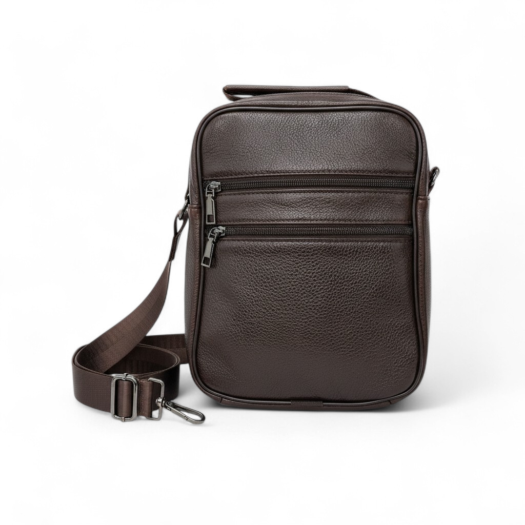 Bolso Mensajero de Cuero Genuino "Legacy" – Coffee
