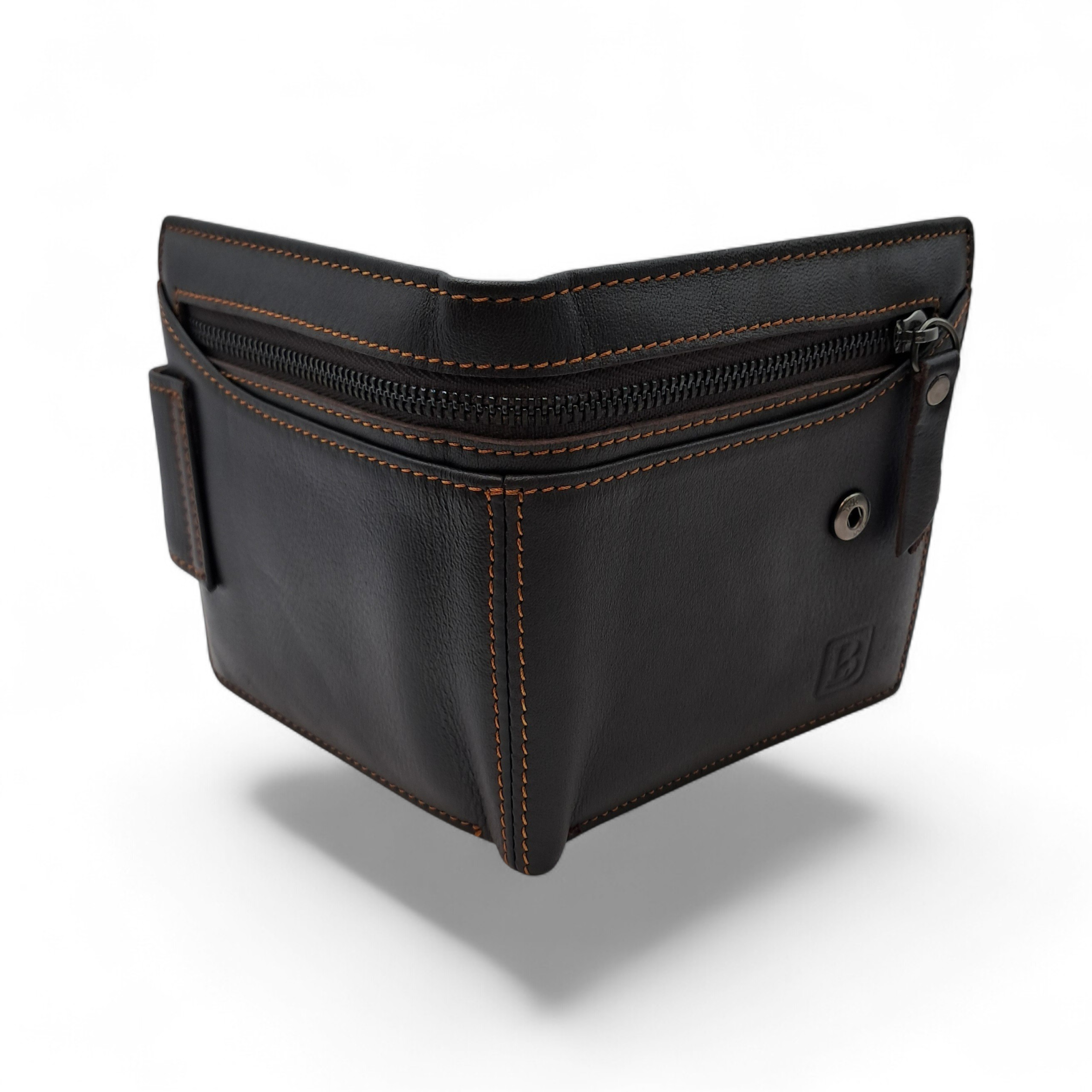 Billetera de Cuero Genuino "Element" – Coffee