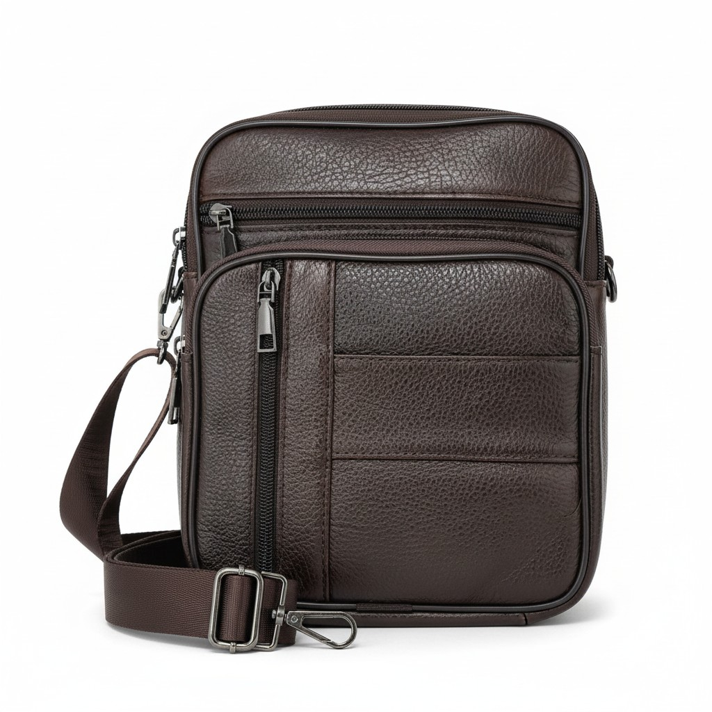 Bolso Mensajero de Cuero Genuino "Legacy" – Coffee