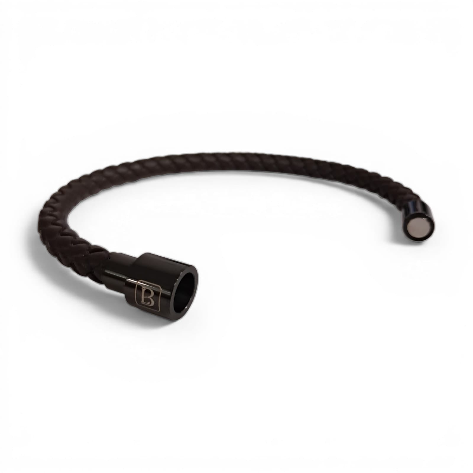 Pulsera Cuero Genuino "Elemental Braided" – Brown