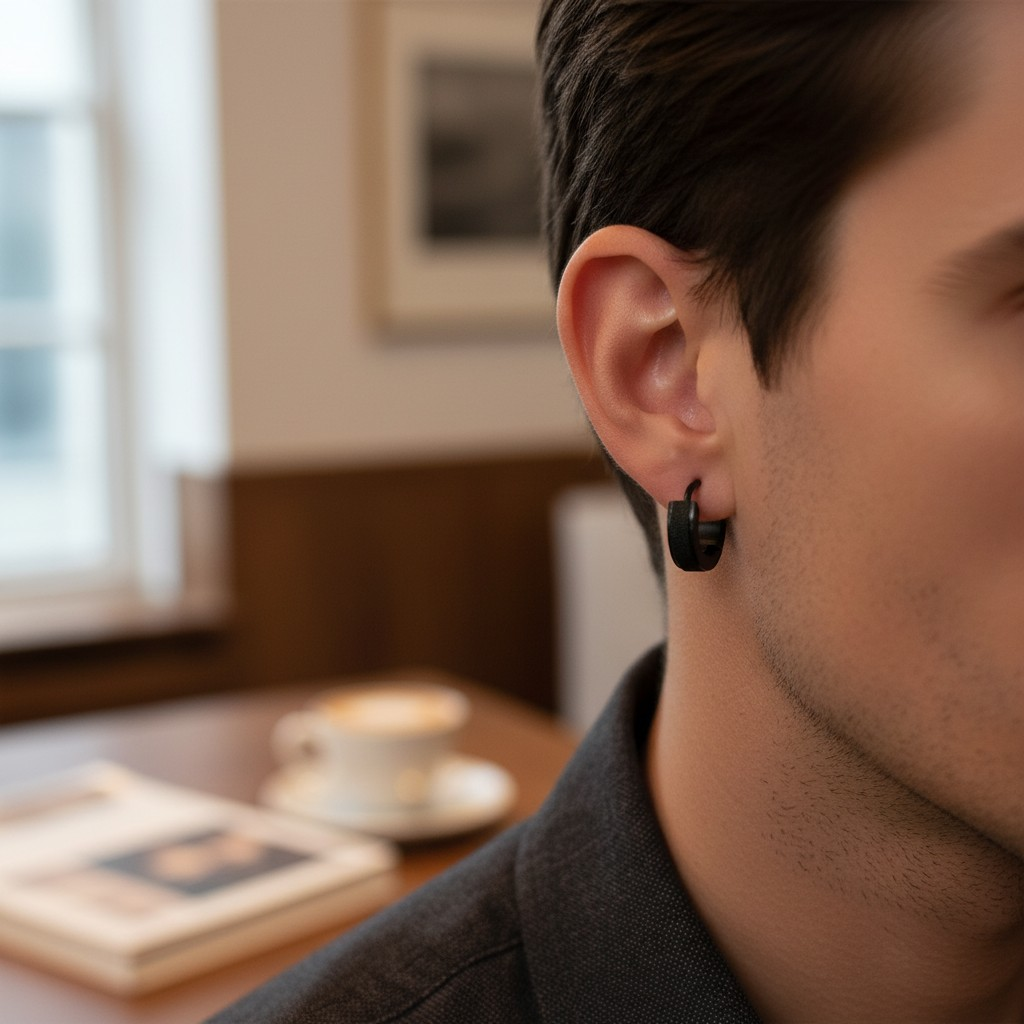 Aro Argolla Acero 316L – "Flat Black"