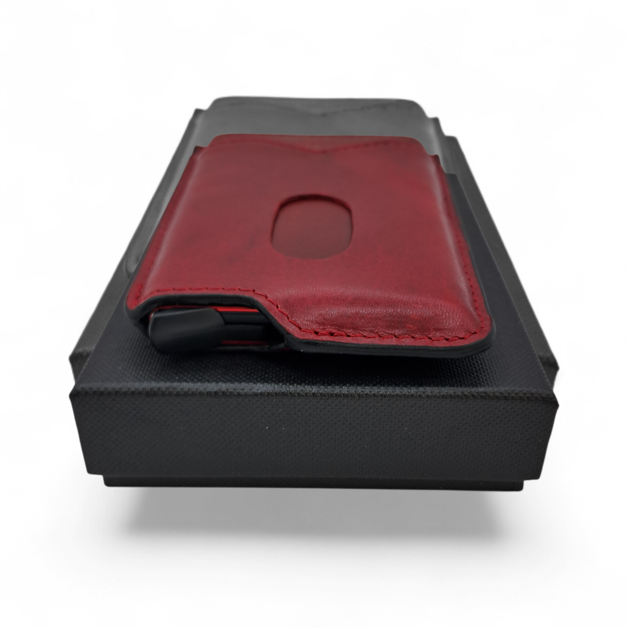 Billetera de Cuero Genuino – Estilo Tarjetero Delgado