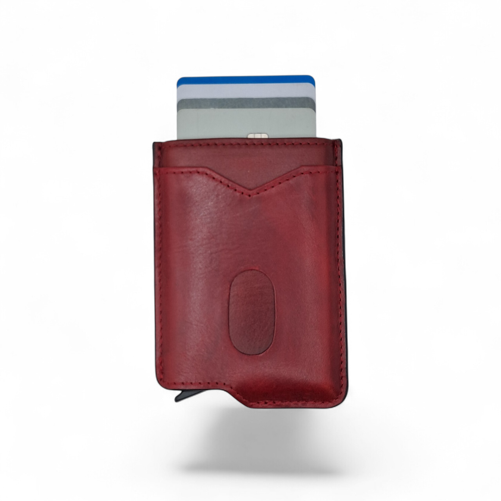 Billetera de Cuero Genuino – Estilo Tarjetero Delgado