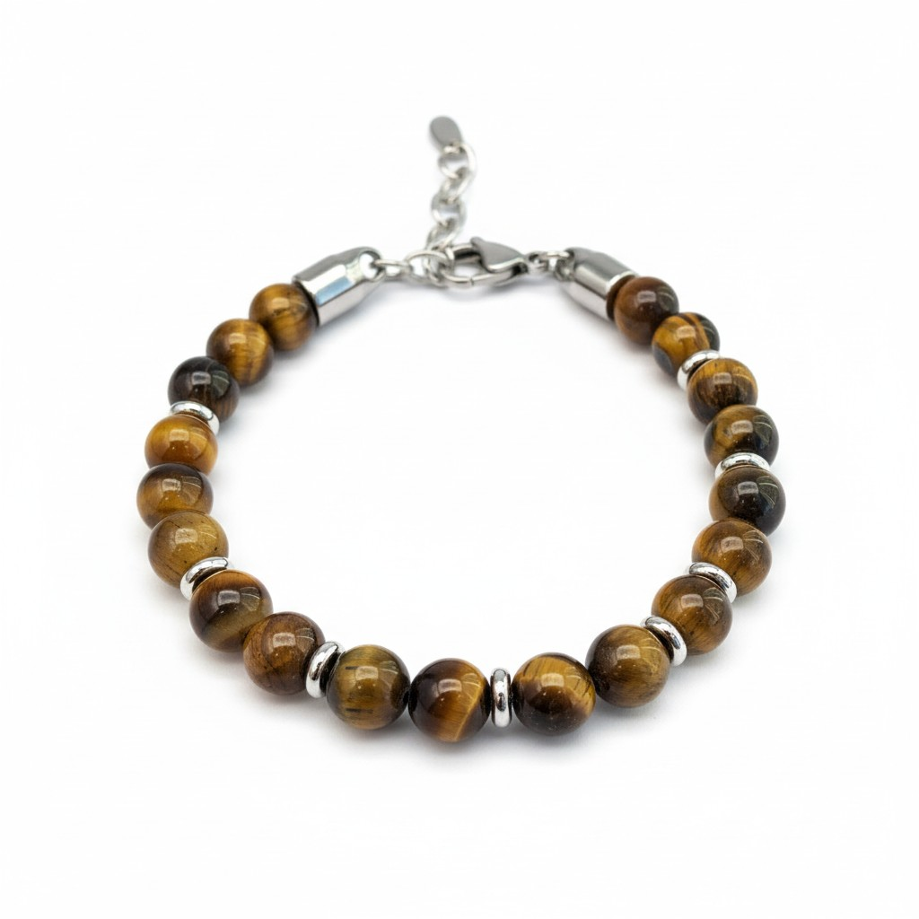 Pulsera de Piedra Natural "Golden Instinct" – Ojo de Tigre