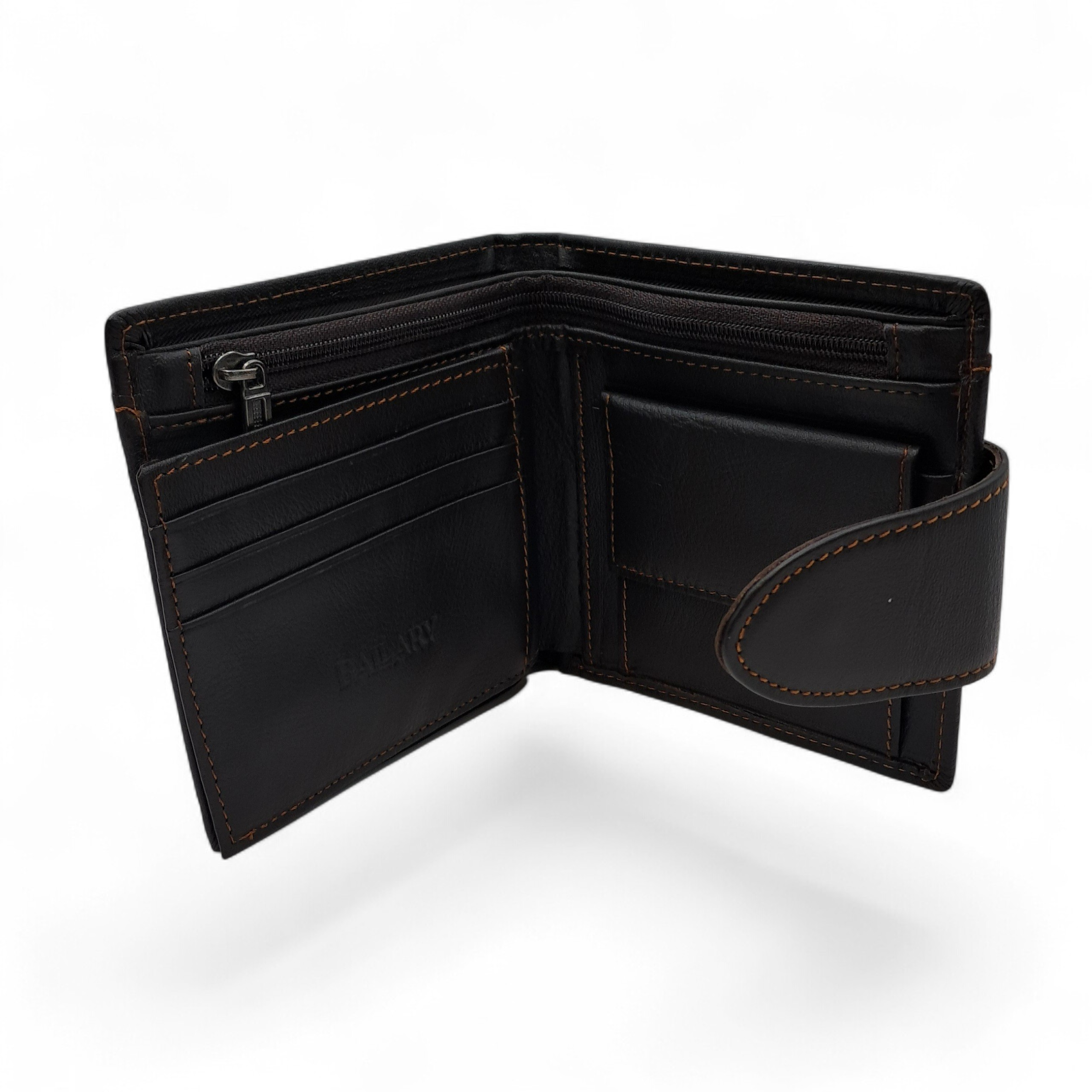 Billetera de Cuero Genuino "Element" – Coffee