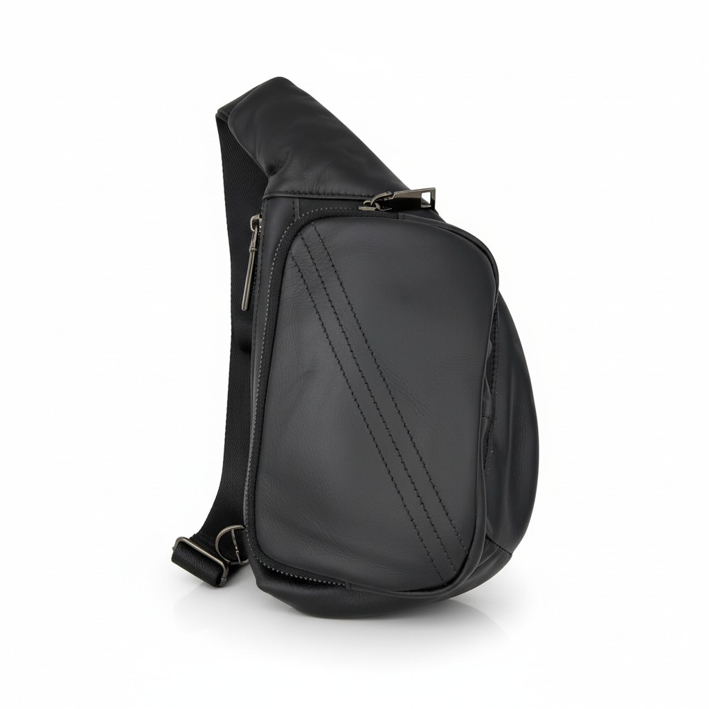 Bandolera de Cuero Genuino – Black